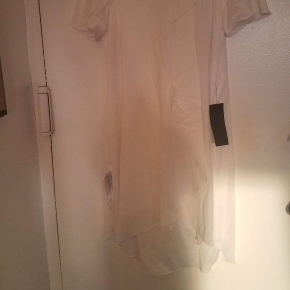 BCBGMaxAzria Perri Drape Ruffle Dress - Picture 4 of 9